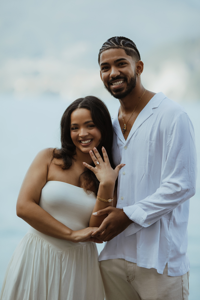 Dream engagement session in the gardens of Villa Monastero