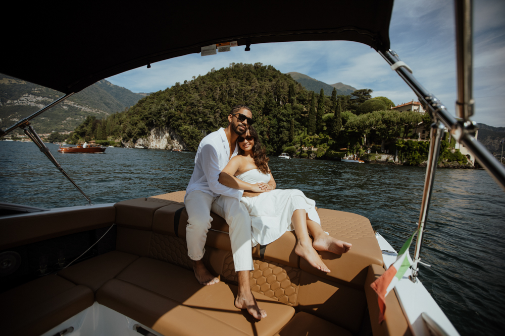 Lake Como engagement proposal by professional photographer
