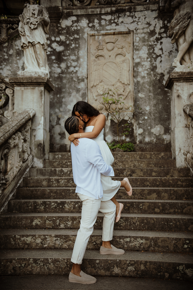 Lake Como engagement proposal by professional photographer
