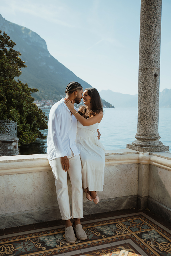 Lake Como engagement proposal by professional photographer