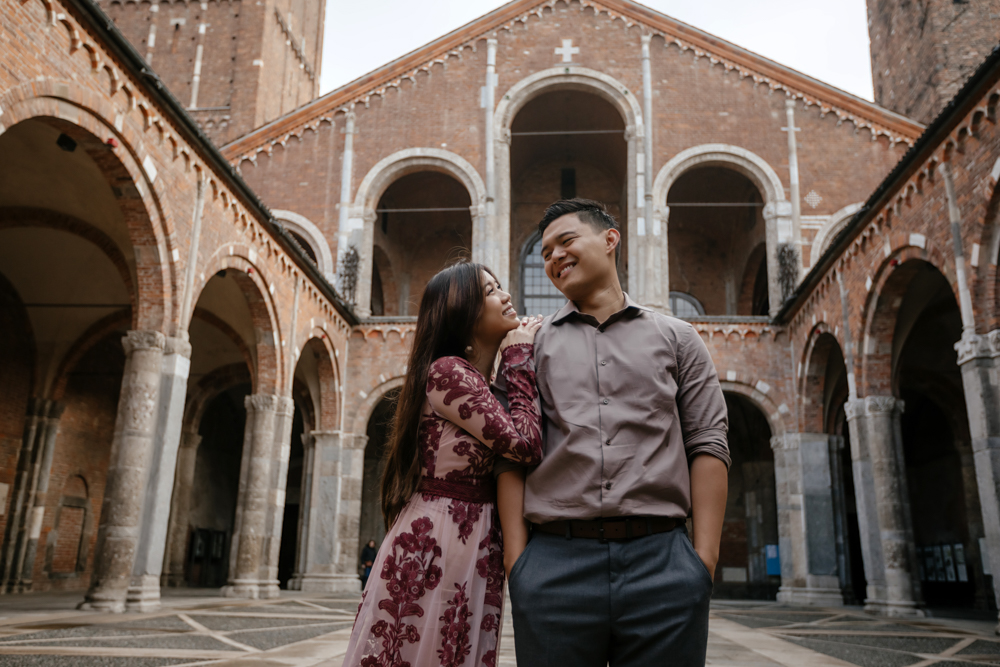 engagement or honeymoon session in Italy