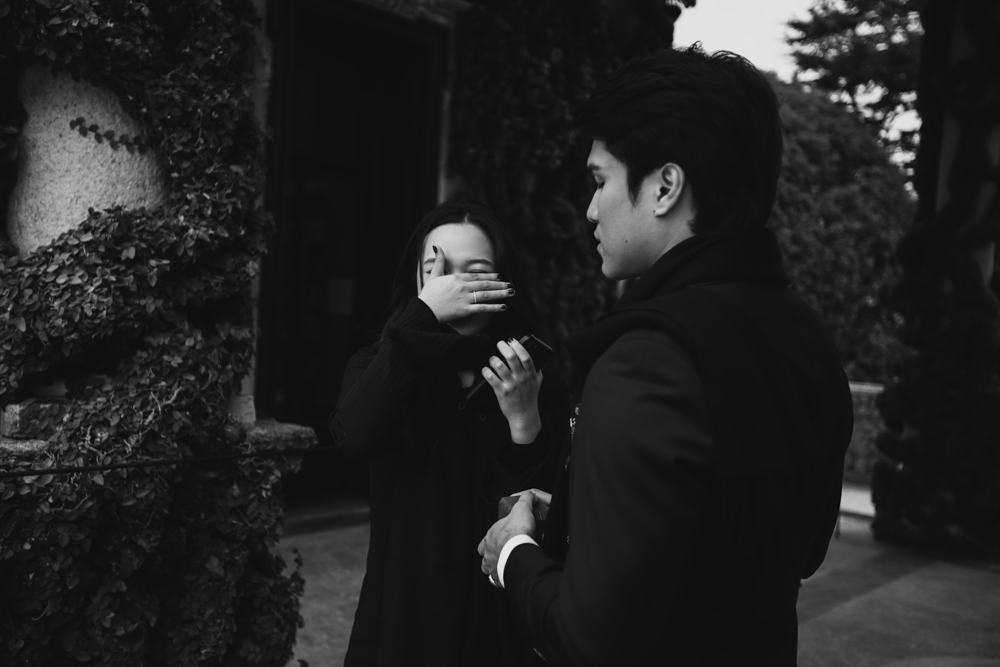 Lake Como proposal captured by professional photographer