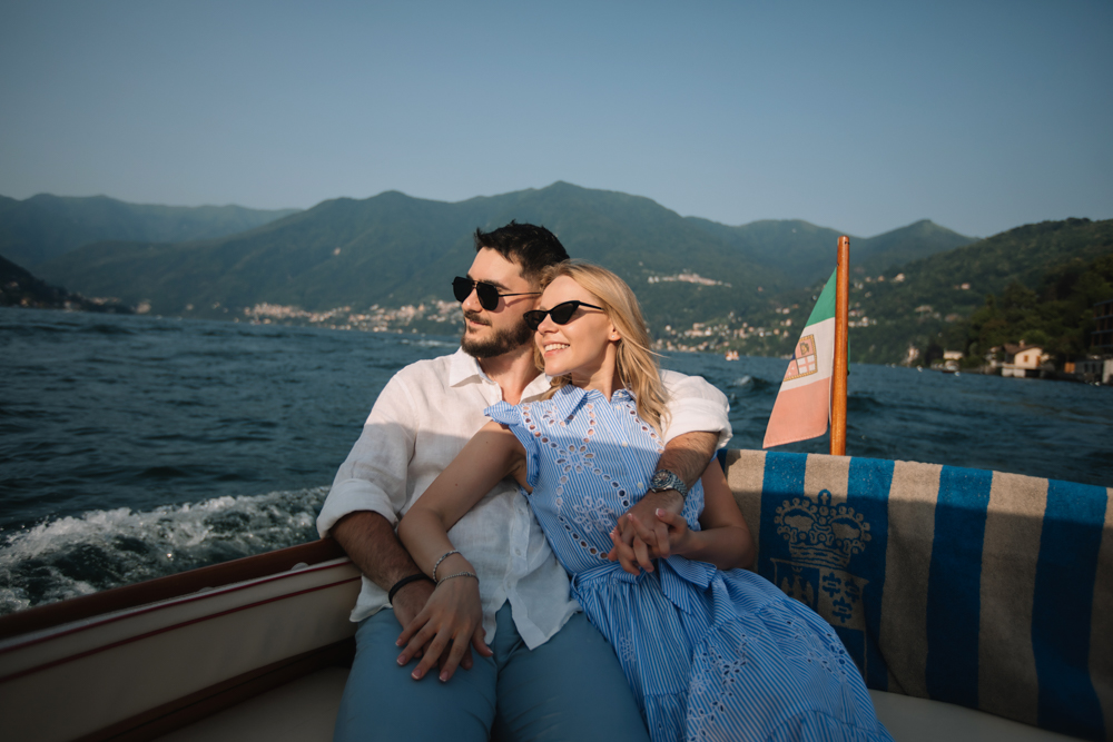 Lake Como proposal captured by professional photographer