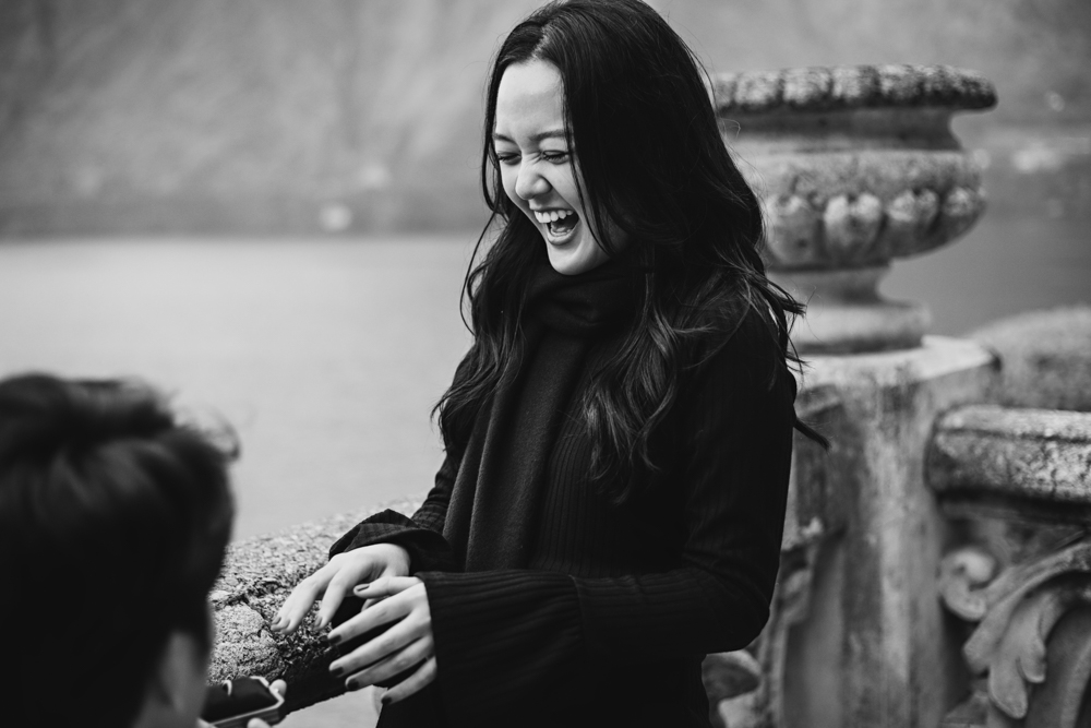 Lake Como proposal captured by professional photographer